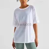 Dames T-shirt 2022new Arrivals Fitness T-shirt met korte mouwen Dames Crop Top Sexy losse kanten mesh stiksels Shirt Blouse Vest Gymkleding J2305