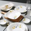 Borden Chinees vintage dinerbord mode set keramisch bloemen servies sets bot china luxe vajilla completa keuken servies