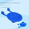 Piezas de accesorios para tanque de baño, cubierta de válvula de drenaje de tanque, cierre de solapa de cuero suave de goma, cubierta de válvula de bola de agua