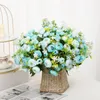 Fleurs décoratives 10 têtes soie artificielle Rose Bouquet noël mariage Table décor maison Scrapbook fausses plantes saint valentin