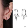 Stud Mini Round Hoop Earrings Silver 925 100 unisex 18k Guldfärg för kvinnor Small Ear Bone Nail Diamond Imitate Piercing Jewels J230529