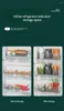 Bouteilles de stockage Réfrigérateur Porte latérale Organisateur Boîte de conservation des aliments Légumes Fruits Épices Classification Conteneurs Articles ménagers