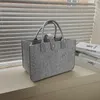 Boodschappentassen handtas dames 2023 grote capaciteit open mode vilt designer tote geweven tas shop online china