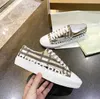 Sapatos casuais de marca de luxo em couro genuíno tênis xadrez clássico vintage Berry Stripe Shoes Fashion trainer masculino e feminino tênis listrado 35-45