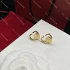 Classic V Studs Designer Gold Earrings Letter Stamps Eardrops Wholesale Party Show Anniversary Birthday Gift