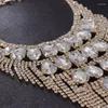 Подвесные ожерелья Cuier Женщины ювелирные изделия для невесты Золотая длинная кисточка женский костюм