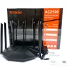 Routrar Tenda WiFi Wireless Router AC23 2.4G 5GHz WiFi Range Extender med 7*6dbi Externa antenner bredare täckning WiFi Signal Amplifer