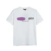 Designer T -shirt PA Luxury merk Kleding Shirts Spray Heart Letter Katoen Korte Mouw Spring Summer Tide Mens Dames T -stukken