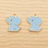 10pcs Enamel Elephant Charm for Jewelry Making Supplies Craft Animal Kawaii Necklace Pendant Earring Charms Diy Accessories