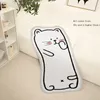 Alfombras INS Cute Children's Room Cartoon Bedside Blanket White Nordic Dormitorio Alfombra Balcón Bay Window Long Strip RoomRug