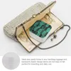 Pochettes à bijoux vitrail 2 boîte de rangement carré Simple boucles d'oreilles anneau pendentif affichage graphique abstrait vert émeraude