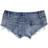 Kvinnors shorts kjol 2023 mode sommar sexiga kvinnor jeans mini denim byte damklubb party super kort feminino mager