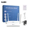 Routers KuWFi 300Mbps WIFI Router Unlocked Long Range 4G WIFI Repeater Wireless RJ45 WAN LAN Extender Modem LTE Route Support 32 Users