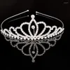 Pinces à cheveux princesse couronne bandeau strass ornement fille mariée demoiselle d'honneur balle mariage cadeau bijoux fête d'anniversaire coiffure