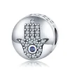 For pandora charms sterling silver beads Evil Eye Owl Hot Air Balloon Blue Charms