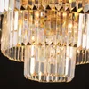 Lampes suspendues lumière postmoderne luxe tout en cuivre salon lustre salle à manger chambre cristal éclairage modèle El