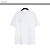 Camisetas masculinas camisetas de grandes dimensões masculinas letra laminada de lâmpada laminada bordado de manga curta Fiess Camisa de verão Tops de algodão