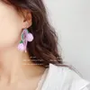 Dangle Earrings Original Designer Sexy Black Flower Crystal Beads Handmade Long Drop Holiday Style Ear Jewelry