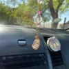 Keychains Limited Edition Pink Moon Crystal Car Charm Sun Catcher Wall Decor Rose Quartz achteruitkijkspiegel Prism Beads