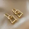 Ohrstecker Vintage-Charme 14K Echtgold vergoldet quadratische geometrische Kristall-Tropfenohrringe für Frauen AAA-Zirkonia S925 Silbernadel Schmuck Geschenk J230529 J230529