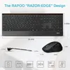 Mice Rapoo 9500m Multimode Wireless Keyboard and Mouse Combo 4.5mm Ultraslim Keyboard 1600 Dpi Optical Mouse English/russian Layout