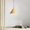 Pendant Lamps Modern Wood Color Light Led Hanging Lamp Fixture Japanese Restaurant Bar Living Room El Decor Suspension Metal