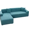 New Waterproof Jacquard Sofa Covers 1/2/3/4 Seats Solid Couch Cover L Shaped Sofa Cover Protector Bench Covers