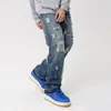 Jeans da uomo Abbigliamento grunge Y2K Streetwear Jeans strappati impilati Pantaloni Moda uomo Pantaloni larghi in denim hip-hop dritti Ropa Hombre 230529