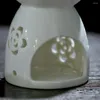 Świecowe uchwyty ceramiczne pachnące z tacą uchwytu Niezbędny uchwyt na tealight jogę jogę Ornament dyfuzora oleju