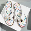 Luxury Slippers Slide Brand Designers Women Ladies Summer Slides Metallic Slide Sandals Flip Flop Slippers For Women Beach Walk Slippers Slipper Shoes