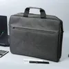 Briefcases Fashion Grey Business Briefcase Men Thickened Shockproof Laptop Bag 14 Inch Bags For Women
