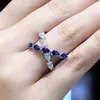 Bröllopsringar Caoshi Fashion Luxury Cross Ring For Women Light Zirconia Finger Accessories Party Modern Style Jewelry Kvinna