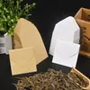 Saco de chá de papel de papel Kraft branco Bolsa de embalagem de armazenamento de chá Kraft Sacos de pacote de chá selados