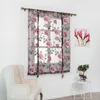 Gordijn pure bloemengordijnen ontwerp korte roman jaloezieën deur moderne mode tule stoffen valance home decor