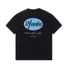 Modemärke Rhude Los Angeles Limited Signature Eagle Print Summer Casual Unisex Loose Short Sleeve T-shirt