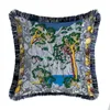 Europeisk lyxig dubbelsidig tryckt Tassel Throw Pillow Cushion Cover vardagsrum Villa KTV provdekoration ryggstöd 0530