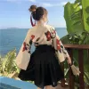 Sakura fille Style japonais imprimé fleuri Vintage robe femme Oriental camélia amour Costume Haori Yukata vêtements asiatiques