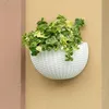 Mandbloempot Exquise wandgemonteerde plastic wandhangende mand Flowerpot Decor