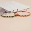 Strand Yastyt Red Black Rope Golden Bead Armband för kvinnor handgjorda armband boho smycken set mode vänskap trendig