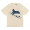 2023デザイナーRhude Mens T Shirts Summer Mens Women Clothing Fashion Simeves EU Size S-XXL