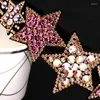 Hair Clips Korean Style Colorful Rhinestone Inlaid Band Simple Star Thin Headband Headwear For Women Fashion Accessories Gift