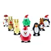 Kinderspeelgoed feest voorstander van ups elektronische huisdieren windup en kronkelende wandel Santa Claus eland Kerstmis Snowman Clockwork Toy Christmas Child Cadeau