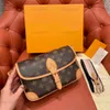 10A Mirror Quality Designers 25cm Small Diane Flap Bag Womens Coated Canvas Handbag Purse Crossbody Shoulder Brown Leather Trim Bag Embroidered Strap With Box