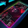 RGB APEX LEGENDSキーボードパッドRGBマウスパッドPCゲームデスクゲームゲームラミナススピードマウスパッドバックライトゲームマウスマットXXL 80x30cm