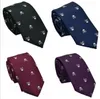 Creative Men Narrow Arrow Type Necktie Exquisite Designer Polyester Skull Embroider Multi Pattern Casual Ties Hot Sale