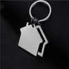 Metal House Shaped Keychains Keyrings house Design car Key Chain Custom LOGO Gifts for Promotion