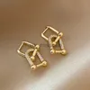 Ohrstecker Vintage-Charme 14K Echtgold vergoldet quadratische geometrische Kristall-Tropfenohrringe für Frauen AAA-Zirkonia S925 Silbernadel Schmuck Geschenk J230529 J230529