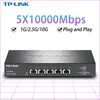 Switches Tplink 10gbe Switch 10gb Switch 10gb Network Ethernet 10 Gigabit Tlst1005 Lan All 5*10000mbp RJ45 conector ethernet