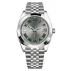 Trusty Watch Mens watch Rhodium wimbledon 41 -мм автоматические 2813 Движение часов, часы из нержавеющей стали Jubilee Strap Men Смотреть с помощью коробки Orologio di Lusso Watch