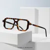 Designer Kuboraum top óculos de sol mesmo foto de rua alemã feixe duplo placa piloto armação de óculos P8 personalidade miopia óculos com caixa de logotipo